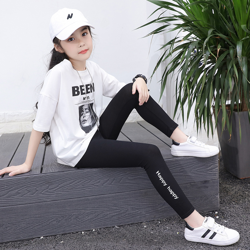 莫代尔打底裤九分纯色弹力外出