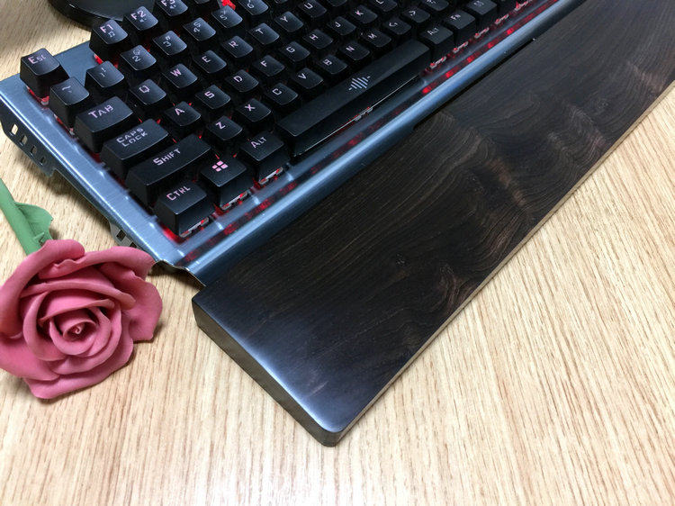 MECHANICAL KEYBOARD SOLID WOOD HAND SUPPORT WRIST WRIST PAD SUPPORT WRIST REST 104 PALM REST WOODEN REST 87 KEYS