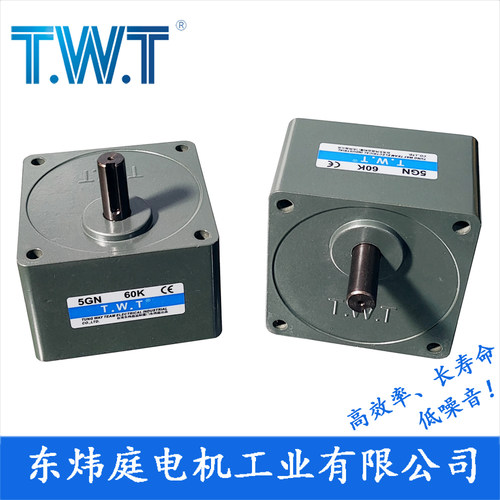 twt电机 5GN3K-180K齿轮减速箱  5GN36K 5GN60K 台湾东炜庭电机