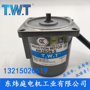 TWT电机25W三相电机4IK25GN-Y 4IK25GN-S台湾东炜庭电机