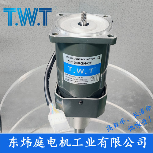 TWT电机90W调速电机5IK90RGN-CF 5RK90RGN-CF 台湾东炜庭电机