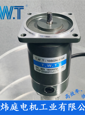 TWT电机 10SGN-65W 直流减速电机 10SP 10SGU 台湾东炜庭电机