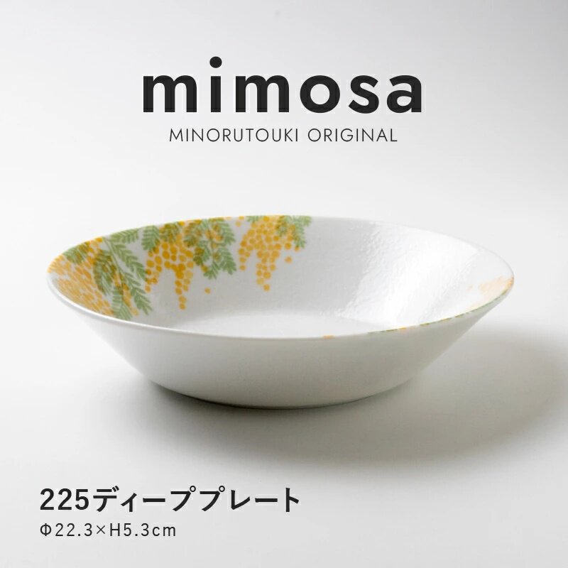 日本进口美浓烧釉下彩陶瓷深餐盘西餐盛菜汤汁意面炖菜大盘米莫萨