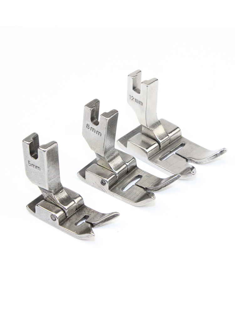 652人字车压脚20u曲折缝押脚5mm 8mm 12mm宽万能车拼缝人字车压脚