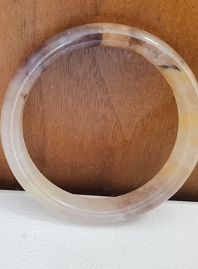 佘太翠紫罗兰冰细条玉手镯53圈天然玉石气质女饰品现货不退换秒