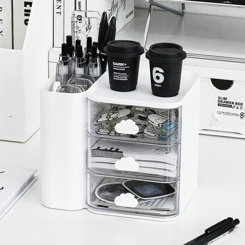 笔筒可爱桌面收纳盒多功能
