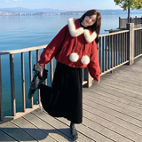 2C077-3123新款主推款90绒羽绒服配真毛P365K548，女装羽绒服，2C077