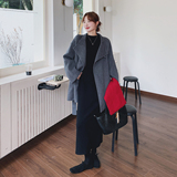 2C077-3006新款主推款70毛双面呢大衣P255K378，女装毛呢外套，2C077