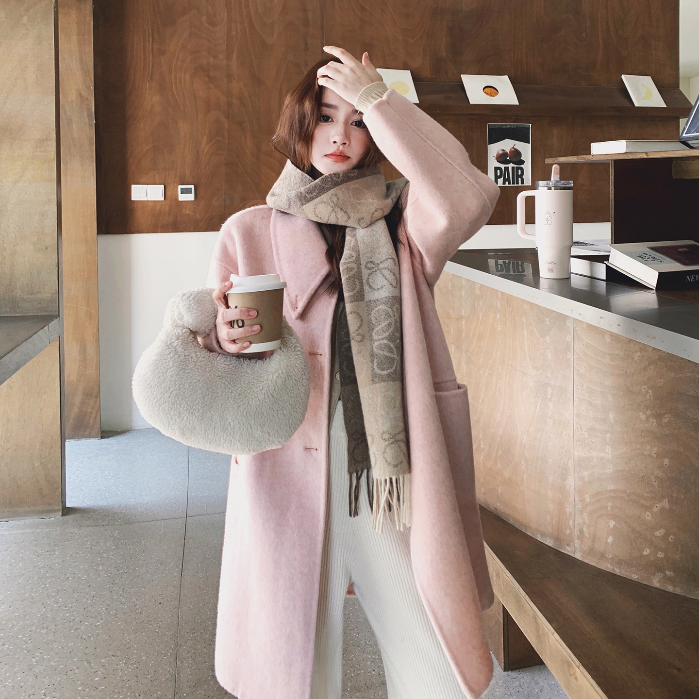 新品 毛呢外套  70双面羊绒图片
