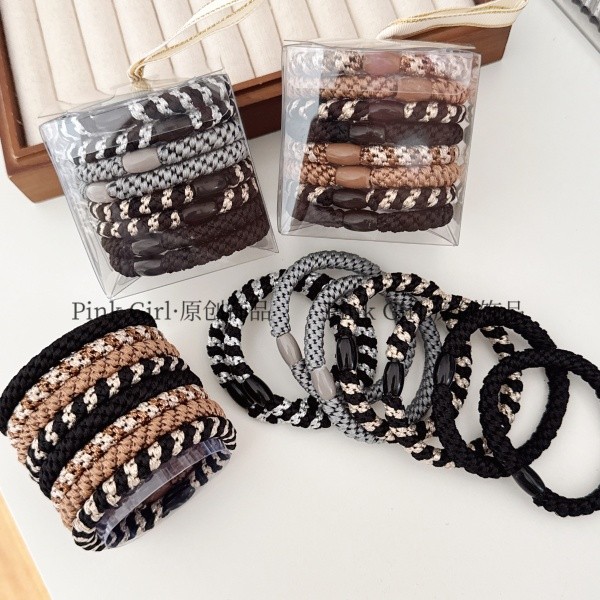 P890简约百搭发绳高弹力实用头绳耐用清新成人发饰