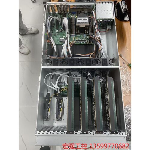 （宏强工控）4090显卡，AMD双路6卡（PCI-E 4.0）GPU服务