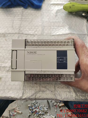 （宏强工控）信捷PLC控制器，XC3-24RT-E，现货一台，口罩机拆机