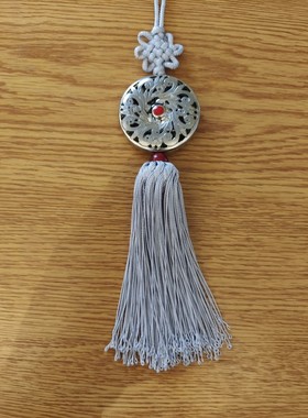 韩服周岁挂件  饰品 灰色带穗