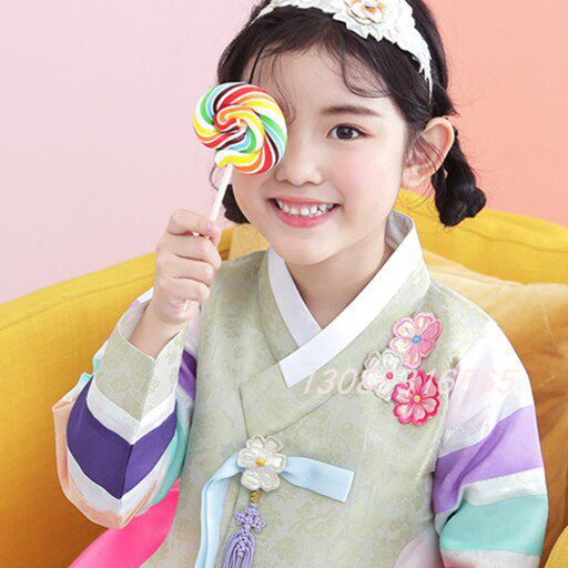 现货7号120身高 韩国进口 女童韩服/儿童韩服儿童公主民族