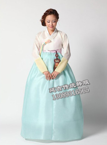结婚新娘朝鲜族韩服