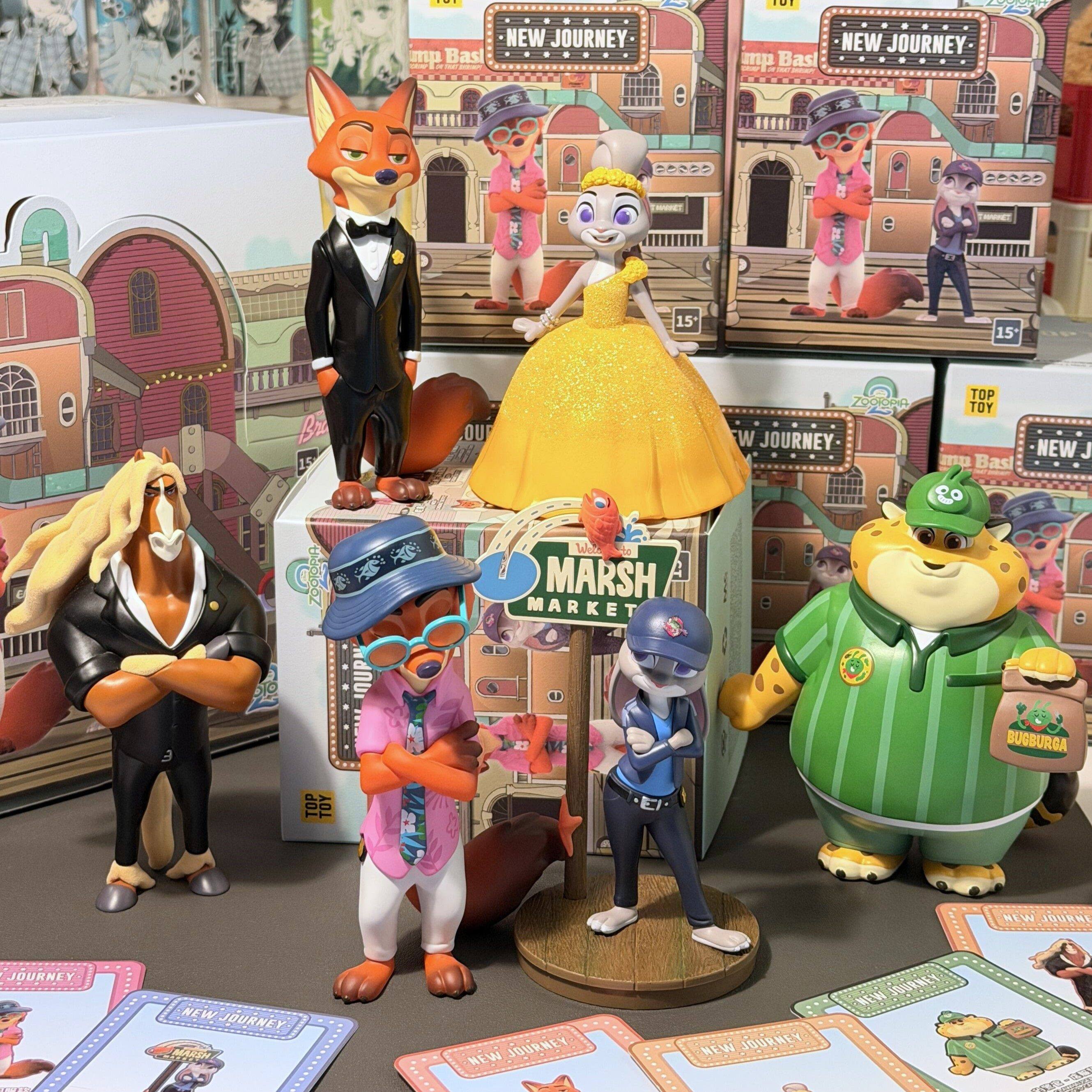 官方正品TOPTOY迪士尼疯狂动物城2新旅程系列手办盲盒周边摆件可