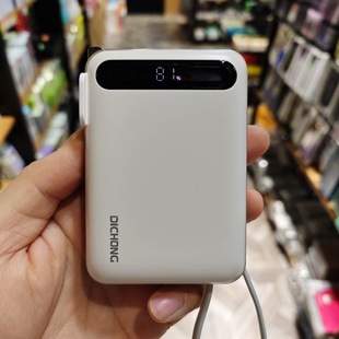 帝充DY10 苹果17手机PD快速迷你闪充电宝自带数据线电源插头22.5W