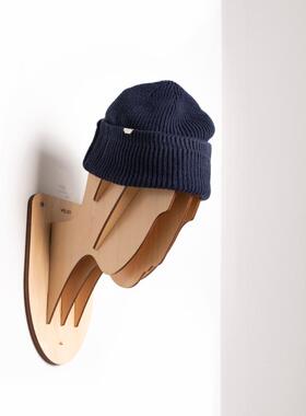 FreeNight 美式复古黑色羊毛订制铜扣卷边空军冷帽watch cap