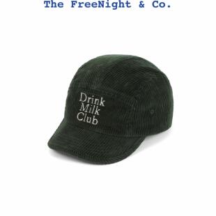 FreeNight 美式复古drinkmilkclub灯芯绒节日限定儿童短檐五片帽