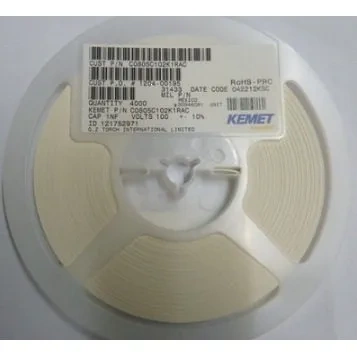 C0805C102K1RALTU| 0805 1nf 10% 100V X7R 2012 基美贴片电容基