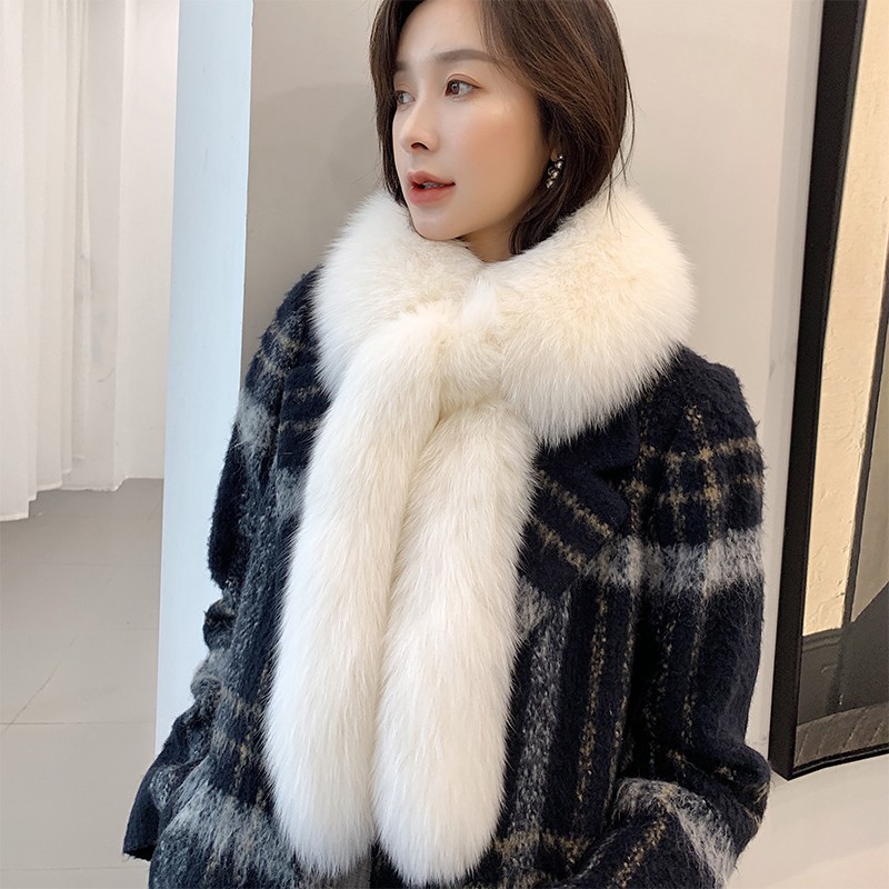 冬季流苏韩版女双面围脖