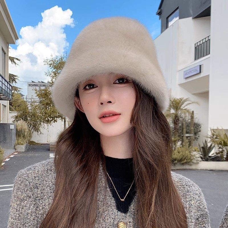 CENCY渔夫帽出游休闲女冬季整皮