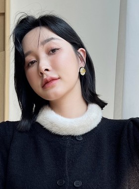 小而精致~真毛貂皮吸扣围脖整貂毛领子脖套细条水貂毛围巾