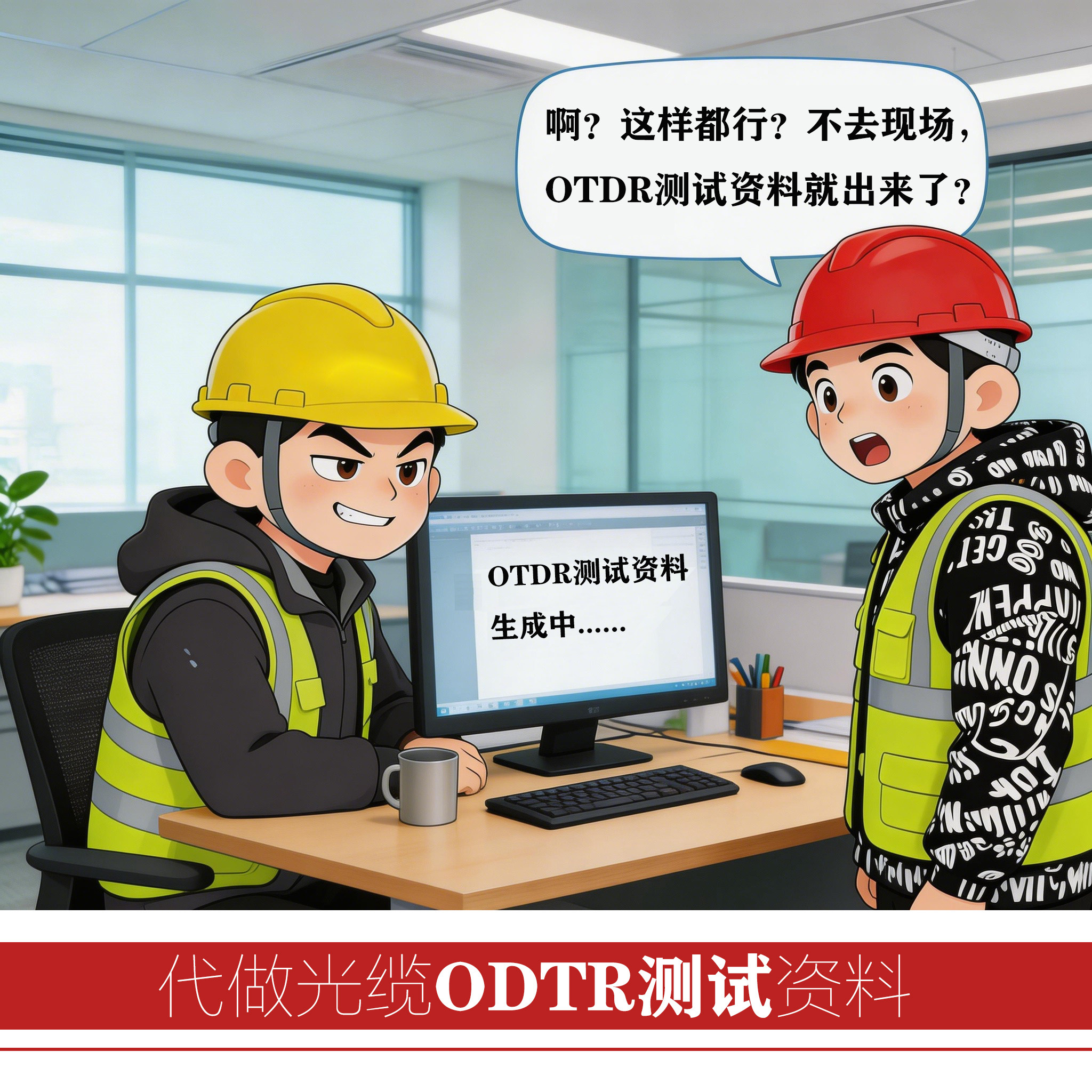 通信工程光缆纤芯OTDR测试资2D/3D绘图
