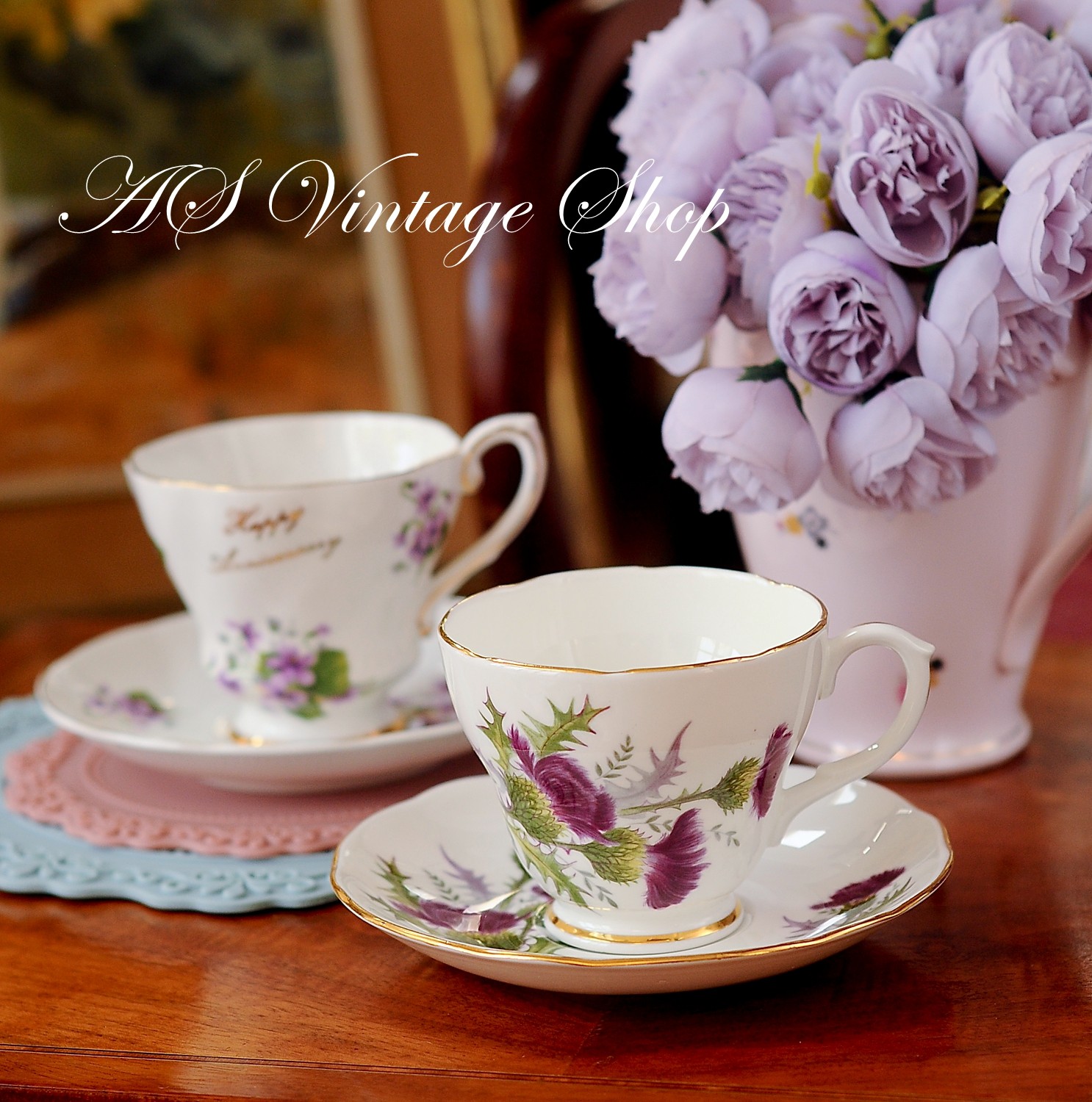 英国Royal Grafton皇家格拉夫顿/摄政 骨瓷花卉印花咖啡杯