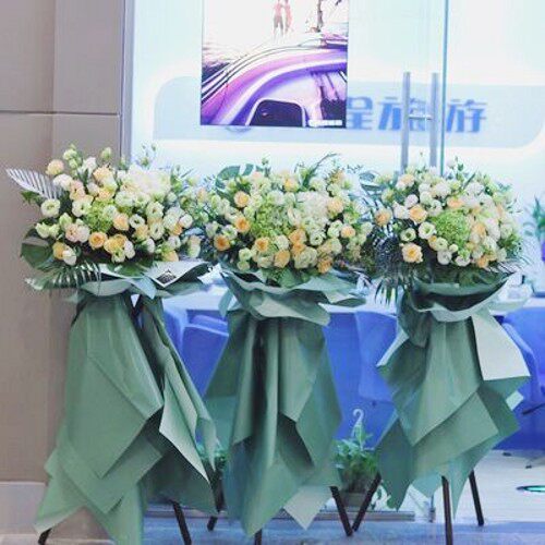 热销韩式开业花篮公司开张乔迁生日演唱会应援会鲜花上海市区包邮