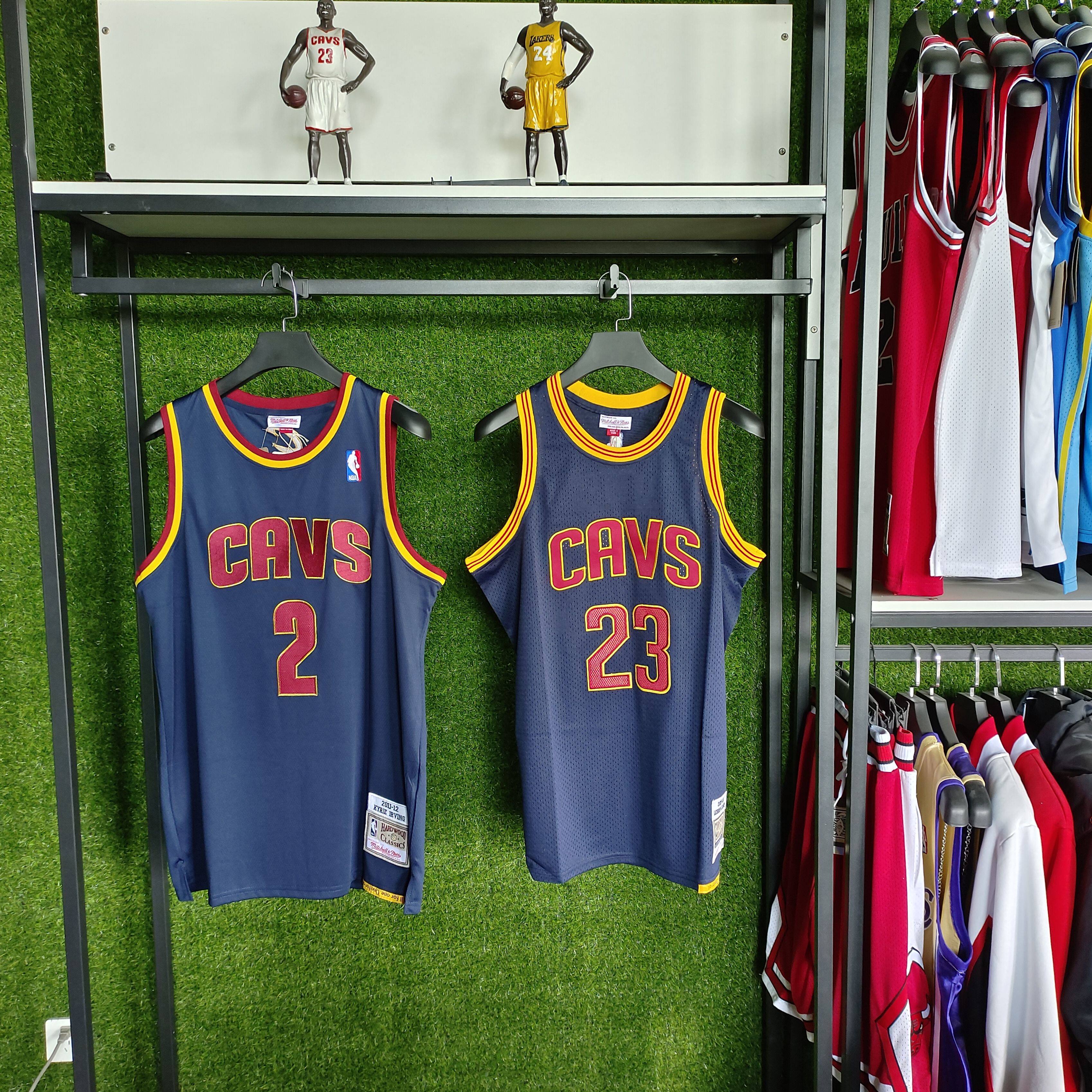 【高品质】11-12骑士2号欧文球衣15-16詹姆斯复古篮球服密绣刺绣