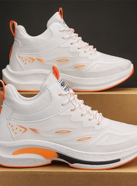 男鞋冬季透气爆款百搭运动休闲跑步青少年增高旅游小白老爹鞋浦田