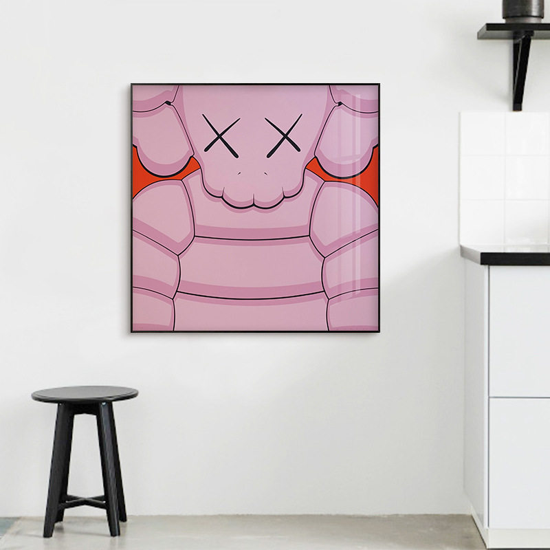 新款 kaws米胖子现代简约潮牌艺术个性波普风客厅卧室书房装饰画