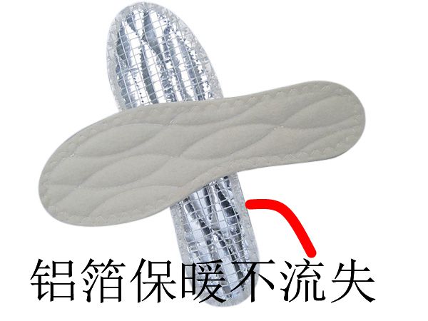 包邮羊毛铝箔鞋垫冬季保暖加厚雪地靴棉真绒男女士高跟柔软鞋垫