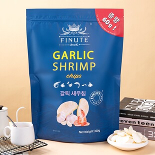 山姆代购趣来福FINUTE蒜味虾片(膨化食品)山姆超市虾片300g零食