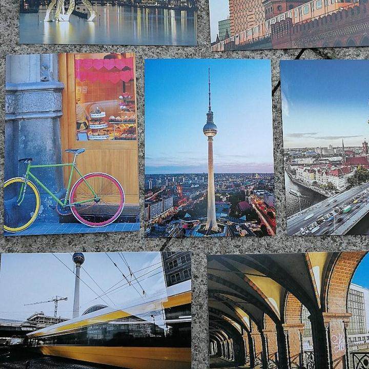 德国柏林风景明信片欧洲城市风光建筑创意潮流卡片盒装30张纪念品