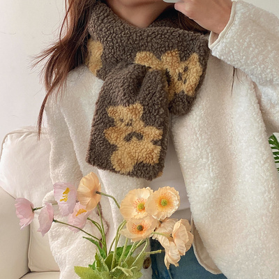 ins小熊可爱卡通秋冬保暖