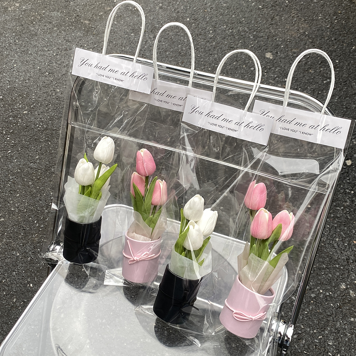 送你一桶郁金香生日礼物