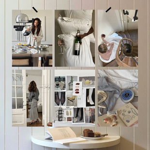 ins风家居氛围生活感文艺感卧室书房布置背景墙拍照装饰画海报纸