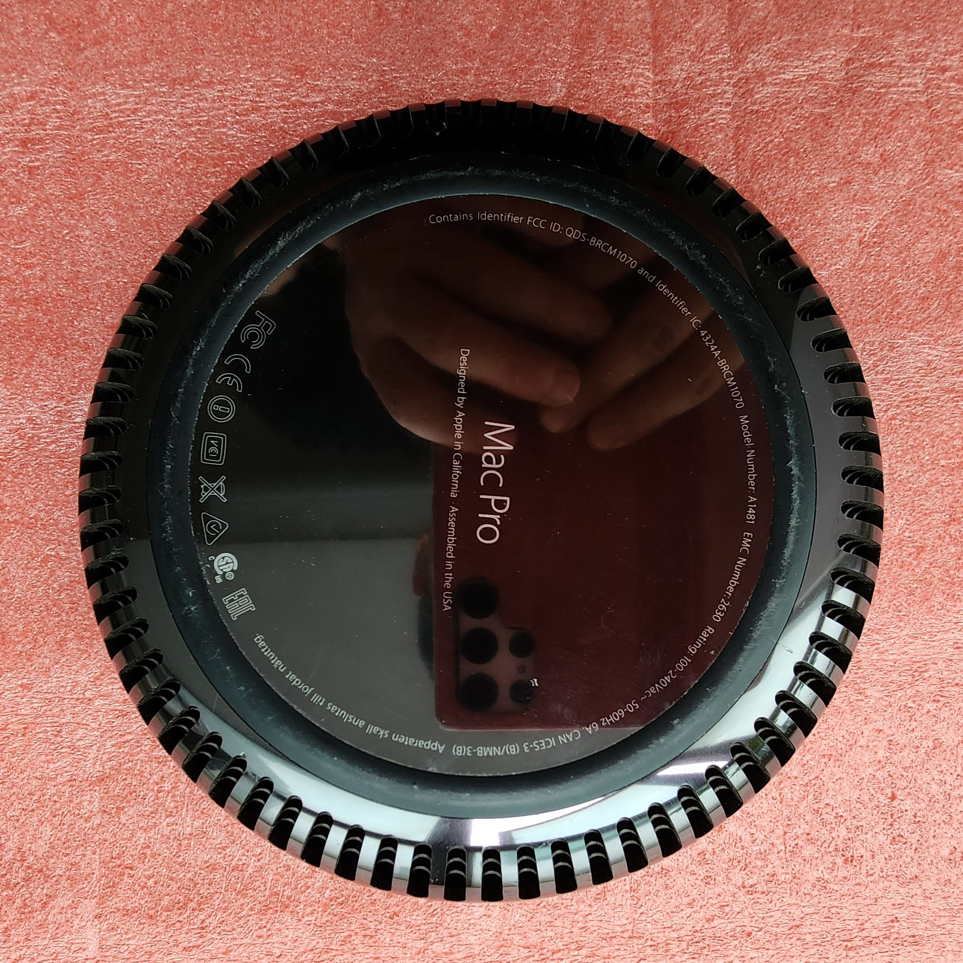 苹果A1481垃圾桶黑底壳923-0498