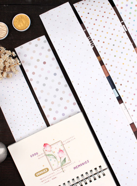 ANT原创 新款圆点背景水玉打底搭配文艺账小清新手帐装饰和纸胶带