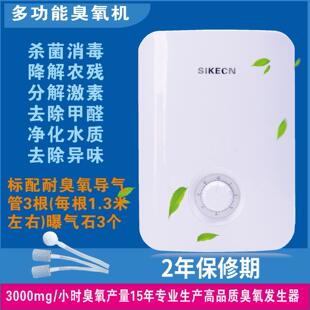 3000mg家用多功能臭氧活氧水果蔬菜解毒除农药残留甲醛杀菌消毒机