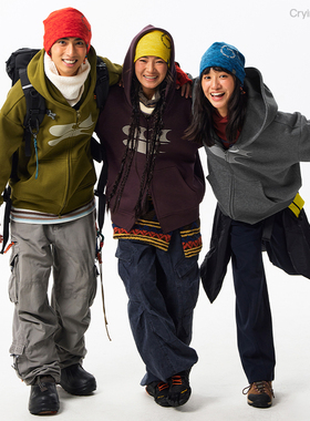 CryingCenter经典logo印花奥绒加绒连帽开衫卫衣外套男女款