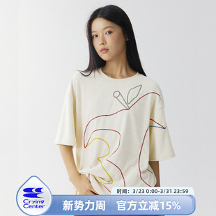 CryingCenter 哭喊中心 3C苹果毛巾锁链绣T恤