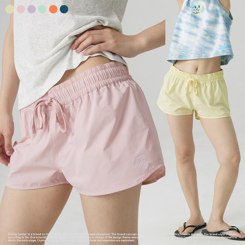 CryingCenter 苹果沙滩短裤奶油冰淇淋多色防轻泼 哭喊中心