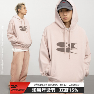 CryingCenter 3C LOGO毛巾绣经典基础款连帽卫衣哭喊中心
