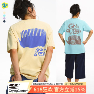 CryingCenter Give A Push攀岩手吸湿速干做旧印花Tee 哭喊中心