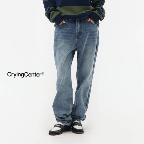 cryingcenter长裤复古休闲牛仔裤