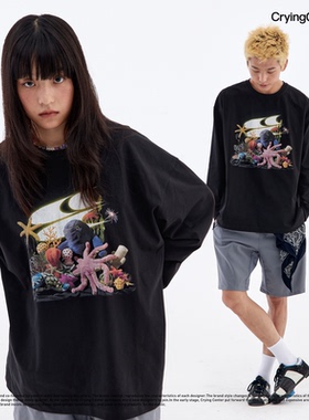 CryingCenter 水族馆公仔长袖T恤 哭喊中心