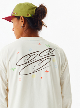 CryingCenter3C爱心logo星星速干运动休闲马拉松跑步训练长袖T恤